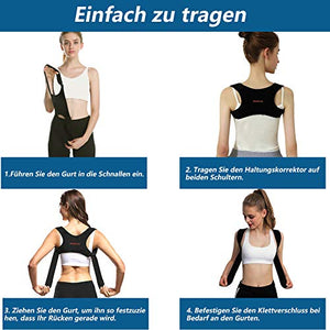 RIRGI Correttore di Postura Spalle Schiena Supporto, Fascia Traspirante L - Ilgrandebazar
