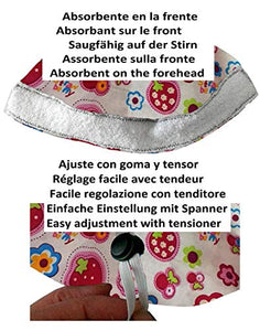 Cappello chirurgico Donna Fragole per capelli lunghi, chirurgia, dentista,... - Ilgrandebazar