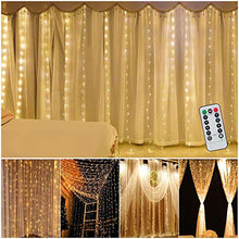 Carica l&#39;immagine nel visualizzatore di Gallery, Yizhet Luci per Tende 3x3m 300 LED Tenda con Catena di Warm white 3m - Ilgrandebazar