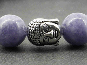 Zen braccialetto etnico Thurcolas con perle di quarzo blu e perline Buddha... - Ilgrandebazar