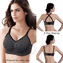 Carica l&#39;immagine nel visualizzatore di Gallery, HBselect 3 PCS Reggiseno Allattamento con Estensione Nero, Grigio, Viola