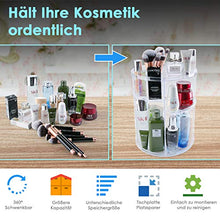 Carica l&#39;immagine nel visualizzatore di Gallery, Auxmir Porta Trucchi Rotante a 360°, Organizer Trasparente