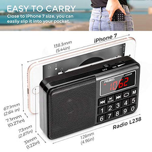 PRUNUS L-238SW Radio Portatile SW FM AM(MW) SD USB MP3 con altoparlante....