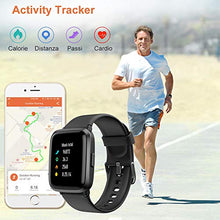 Carica l&#39;immagine nel visualizzatore di Gallery, YAMAY ZOSKVE Smartwatch con Saturimetro Misuratore Pressione Nero