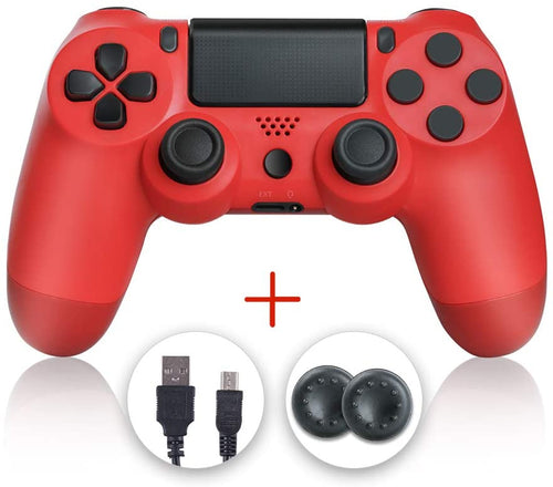 Evaliss PS4 Controller, Wireless Gamepad Controller for Playstation 4 Red