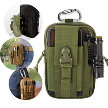 Carica l&#39;immagine nel visualizzatore di Gallery, Unigear Borsa da Cintura Borsello 1000D Nylo Marsupio Tattica Militare + Nero