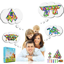 Carica l&#39;immagine nel visualizzatore di Gallery, McDou Bastoncini magnetici, magnetici e Sfere 140PCS, Bastoncini... - Ilgrandebazar