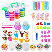 Carica l&#39;immagine nel visualizzatore di Gallery, Ucradle Slime Kit (75 Pezzi) - con 24 Colori di melma Cristallo, Super... - Ilgrandebazar