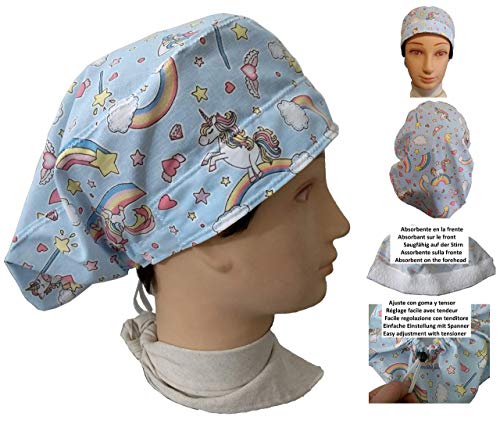 Cappello da infermiera UNICORNIE per donna, capelli lunghi, Sala... - Ilgrandebazar