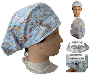 Cappello da infermiera UNICORNIE per donna, capelli lunghi, Sala... - Ilgrandebazar