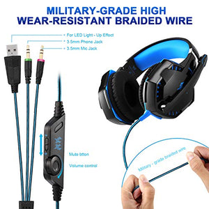 ROXTAK Cuffie Gaming,G2000 Professionali da classico G2000