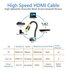 Carica l&#39;immagine nel visualizzatore di Gallery, IBRA Cavo HDMI 4K Ultra HD 1,5M - Ethernet ad LUXURY GOLD 1,5M(1,5 metri) - Ilgrandebazar