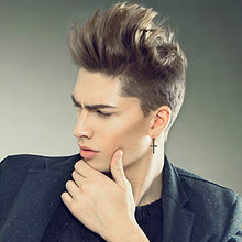 Carica l&#39;immagine nel visualizzatore di Gallery, Flongo Orecchini a croce lunghi orecchini a cerchio piccoli, Nero - Ilgrandebazar