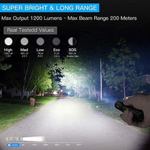 Carica l'immagine nel visualizzatore di Gallery, Tattico Torcia Professionale Con LED OSRAM P9, 1200 Lumens, L50