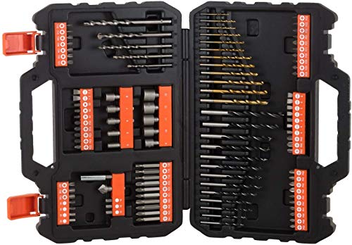 BLACK+DECKER A7200-XJ Titanium Set per Forare ed Avvitare, 109 Pezzi - Ilgrandebazar
