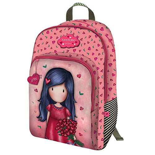 ZAINO SCUOLA TRE CERNIERE SANTORO GORJUSS - LOVE GROWS 802GJ12