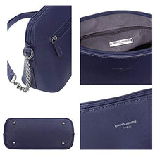 Carica l&#39;immagine nel visualizzatore di Gallery, David Jones - Piccola Borsa a Tracolla Spalla Donna Catena - Mano Blu