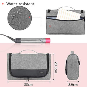 Luxja Borsa da Viaggio per Dyson Airwrap Styler, Custodia Grigio