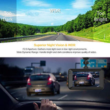 Carica l'immagine nel visualizzatore di Gallery, Dash Cam fotocamera anteriore e posteriore per auto, doppio obiettivo con...