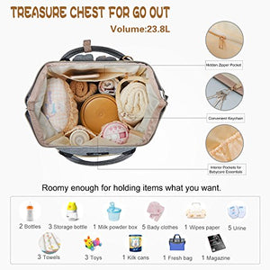 Zaino Mamma Multifunzione neonato Fasciatoio Bambino Grigio - Ilgrandebazar