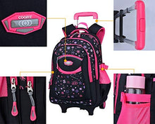 Carica l&#39;immagine nel visualizzatore di Gallery, Zaino Trolley,COOFIT Zaini Scuola Trolley Elementare Borsa Con Ruote...