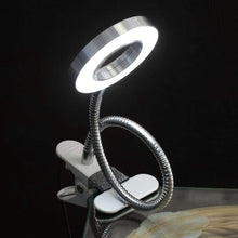 Carica l&#39;immagine nel visualizzatore di Gallery, Lampada da tavolo a LED con clip, Portatile Sopracciglio permanente Manicure Luce fredda USB Strumenti di bellezza per l&#39;uso del letto per il trucco delle unghie