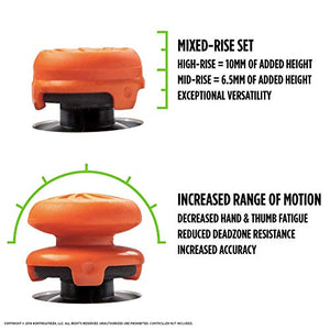 KontrolFreek FPS Freek Vortex per Controller PlayStation 4 (PS4) | Performance Thumbsticks Copri Joystick di Gioco | 1 levetta convessa alta, 1 levetta concava di media altezza | Arancione