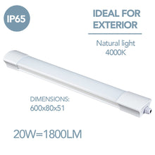 Carica l&#39;immagine nel visualizzatore di Gallery, Electraline 65060 Barra Luminosa LED da Esterno, Plafoniera Bianco - Ilgrandebazar