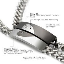 Carica l&#39;immagine nel visualizzatore di Gallery, OIDEA [1 Coppia Bracciale Braccialetto per Lovers in... - Ilgrandebazar