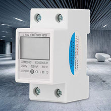 Carica l&#39;immagine nel visualizzatore di Gallery, KWh Din Rail Meter - 220V 5 (80) A Digital monofase 2 fili 2P DIN-Rail... - Ilgrandebazar