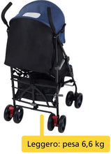Carica l&#39;immagine nel visualizzatore di Gallery, Safety 1St Rainbow Passeggino Leggero e Reclinabile, Pieghevole Chiusura ad Ombrello, Passeggino da Viaggio Maneggevole e Compatto, Blue Chic