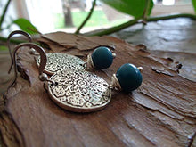 Carica l&#39;immagine nel visualizzatore di Gallery, ✿ SEMI DI ASAI TURCHESE BOHO ETHNO MANDALA ✿ orecchini esotici - regalo...