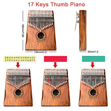 Carica l&#39;immagine nel visualizzatore di Gallery, Kalimba 17 Tasti Professionale in Legno Massello KOA Thumb/Finger Piano,... - Ilgrandebazar