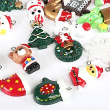 Carica l'immagine nel visualizzatore di Gallery, Naler 24 Ciondoli Natalizi Decorazione di Natale Christmas Fascino del Pendente Addobbi per Albero di Natale Fascino della Resina del Pupazzo di Neve Babbo Natale Ornamenti Natalizi DIY Craft