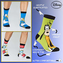 Carica l&#39;immagine nel visualizzatore di Gallery, Disney Calzini Uomo - Calze Uomo Topolino Baby Yoda Pacco da 5 Calzini Uomo Divertenti 39-45 Mickey Bobba Feet Star Wars Gadget Calzini Uomo Confezione Regalo (Multi Goofy)