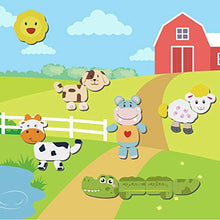 Carica l&#39;immagine nel visualizzatore di Gallery, Jojoin 110 PCS Puzzle Magnetico Legno - Lavagna Animali Giocattolo per Bambini - Giochi Montessori - Educativi Puzzle Regalo Bambini Bambino 2 3 Anni