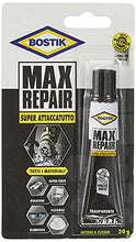 Carica l&#39;immagine nel visualizzatore di Gallery, Bostik MAX REPAIR adesivo di riparazione super forte, flessibile, per incollaggi estremi g 20, Trasparente