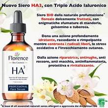 Carica l'immagine nel visualizzatore di Gallery, 60ml. Bio Siero con Acido Ialuronico Puro a 3 pesi Molecolari+Vitamina C -Noti Agenti Antirughe/Antietà. Biologico/Vegano. Siero Viso e Contorno Occhi Idratante/Illuminante. Dermatologicamente Testato