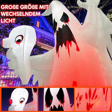 Carica l&#39;immagine nel visualizzatore di Gallery, Danxilu Fantasma Gonfiabile di Halloween da 8 Piedi con Lampada a Fiamma Decorazioni Spettrali all&#39;aperto di Halloween, Fantasma Inquietante Esploso Illuminato per Portico del Prato del Giardino