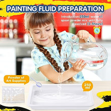 Carica l&#39;immagine nel visualizzatore di Gallery, Coodoo Vernice marmorizzante ad acqua per bambini, kit di artigianato per ragazze e ragazzi, per bambini dai 6 agli 8-12 anni