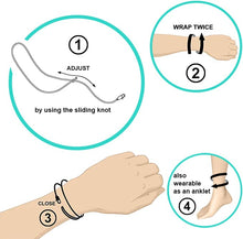 Carica l'immagine nel visualizzatore di Gallery, Bracciale Sottile Da Uomo e Donna Con Chiusura a Clip Fatta a Mano - Gioielli Da Surfista - Bracciale In Tessuto Minimalista - 100% Impermeabile e Regolabile (Oro blu)