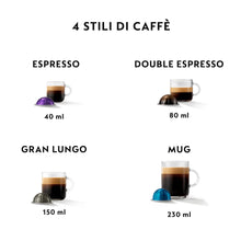 Carica l&#39;immagine nel visualizzatore di Gallery, De&#39;Longhi Nespresso Vertuo Pop ENV90.B, Macchina Caffè a Capsule con Tecnologia Centrifusion, 4 Formati in Tazza, Incluso Set di Benvenuto con 12 Capsule, 1260W, Liquorice Black