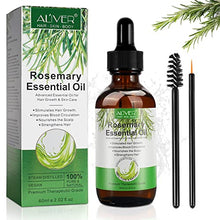 Carica l&#39;immagine nel visualizzatore di Gallery, Olio Essenziale di Rosmarino per Capelli Crescita, Rosemary Essential Oil for Hair Growth, per Capelli Secchi e Danneggiati, Stimolano la Crescita dei Capelli, Nutrono Il Cuoio Capelluto, 60 ml