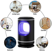 Carica l'immagine nel visualizzatore di Gallery, Lampada Antizanzare Elettrica, USB Lampada Antizanzare, Elettrico Trappola Lampade Repellente Zanzare Anti Insetti per Casa,Adatto a Soggiorno, Camera da Letto, Cucina, Balcone(Nero)