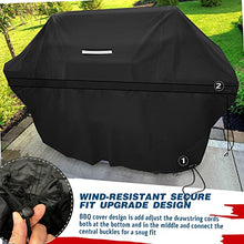 Carica l'immagine nel visualizzatore di Gallery, Copertura Barbecue, Impermeabile Telo Protettivo per BBQ Grill Antivento, Resistente agli Strappi Copertura per Barbecue da Esterno, Anti Polvere Neve Pioggia Sole raggi UV (145 x 61 x 112 cm)