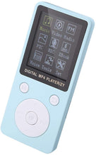 Carica l&#39;immagine nel visualizzatore di Gallery, Lettore MP4 Mini Lettore Musicale Portatile Supporto Scheda TF da 32 GB con Tempo di Standby Lungo(Blu)