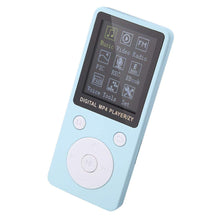 Carica l&#39;immagine nel visualizzatore di Gallery, Yunir Mini Portatile Multifunzione Sport all&#39;aperto MP4 Lettore Video Musicale Registrazione Radio Video Supporto e-Book Scheda di Memoria 32G con Cuffia(Blu)