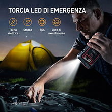 Carica l&#39;immagine nel visualizzatore di Gallery, YABER Avviatore Batteria Auto, 3500A 23800mAh Avviatore Emergenza per Auto (Adatto a Tutti i Veicoli a Benzina o 8.0L Diesel), 10W Caricatore Wireless con Torcia LED, USB C