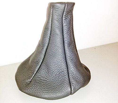 FIAT NUOVA PANDA 2003 2012 CUFFIA CAMBIO IN VERA PELLE GRIGIA - Foto 6