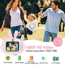 Carica l'immagine nel visualizzatore di Gallery, ZXHT Macchina Fotografica per Bambini con 32GB Carta TF Inclusa, 2.4 Pollici...